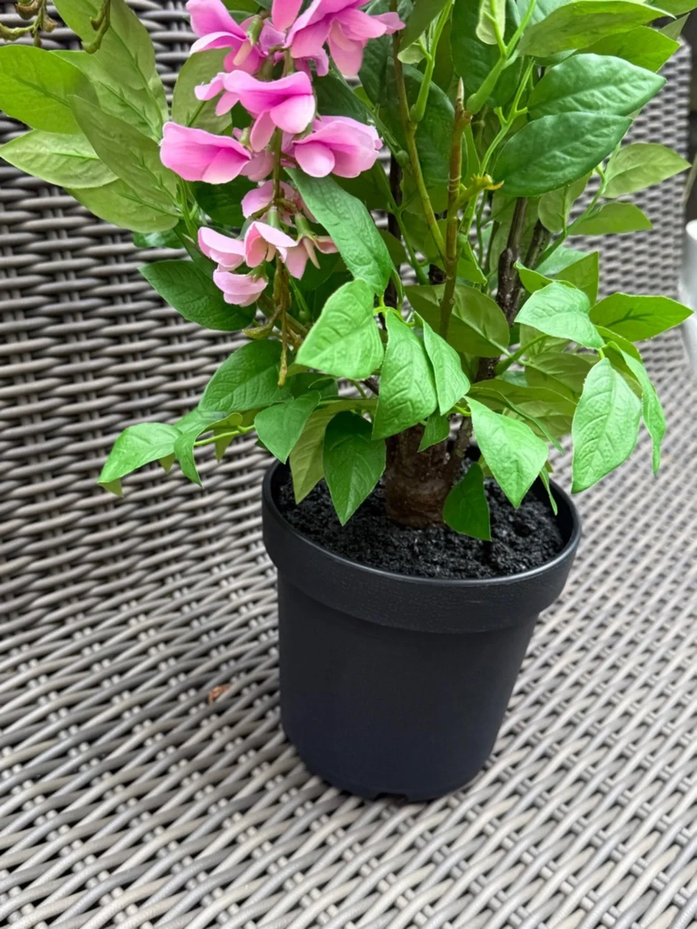 Pink Artificial Hydrangea Potted Plant - NWT